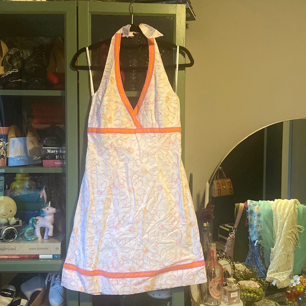 Lilly Pulitzer Daisy Dress Embroidered 8